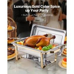 Tarjoiluastia ruostumatonta terästä 4-osainen tilaisuuksiin vesipannu 11,5 litraa ruokapannu 7,5 litraa