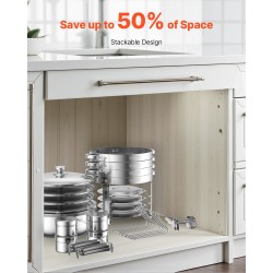 Pyöreä buffet-lämmitin 4 kpl ruostumaton teräs 4,7 l ammattitarjoiluun