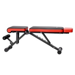 Taittuva säädettävä painopenkki teräsrunko pidennetty niskatuki 300 kg kotikuntosali