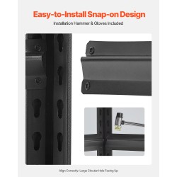 Metallinen säilytyshylly 5 hyllytasoa säädettävä hyllykorkeus kokonaiskantavuus 907 kg