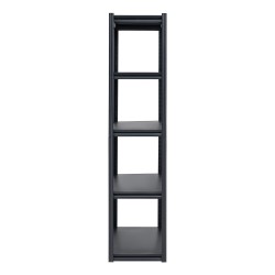 Metallihylly pulverimaalattu teräsrunko 5 säädettävää tasoa kokonaiskantavuus 1361 kg musta