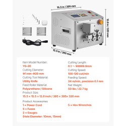 Automaattinen katkaisukone putkille ja letkuille halkaisijaltaan 1–20 millimetriä näytöllä ohjattava