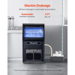 Kaupallinen jääpalakone 80 paunaa 24 tunnissa 12 paunaa säiliö 36 muottia itsepuhdistus