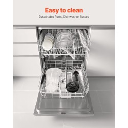 Tehosekoitin 1600W 2,5 l polykarbonaattikannu kompaktilla rakenteella