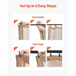 Sivuseinäverkko huvimajaan nelipaneelinen khakinvärinen 10×10×7 jalkaa