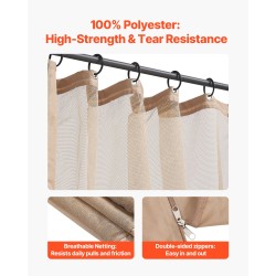 Paviljongin 4-paneeliset khakinväriset verkkoseinät sopivat useimpiin 10×12×7,3 jalkaa paviljonkeihin