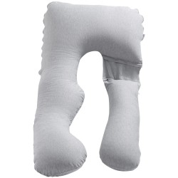 U muotoinen raskausajan koko kehon tukityyny jerseypuuvillapäällisellä polyesteritäytteellä