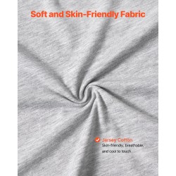 L-muotoinen raskaus- ja vartalotyyny polyesterikuitutäytteellä jersey-puuvillapäällisellä vaaleanharmaa