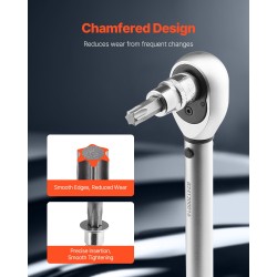 Torx-hylsysarja 13-osainen T8–T60 S2-seosteräs Cr-V-hylsyt PE-säilytyskotelo