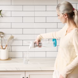 Vedensuodatuskannu borosilikaattilasinen 6 kupin jääkaappiin sopiva