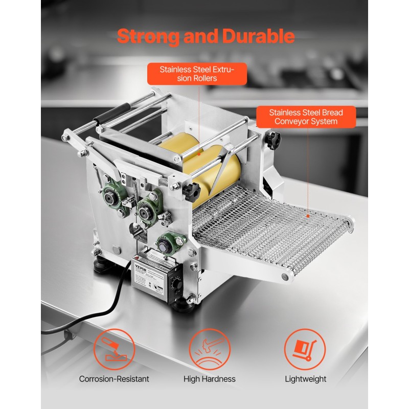 Automaattinen tortillakone ruostumatonta terästä SUS304 5,5-tuumainen 1–5 mm 1400 kpl/tunti