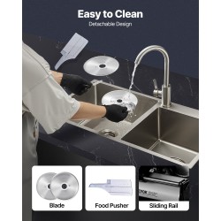 Sähkökäyttöinen lihaleikkuri kotikäyttöön 180W 7,5 tuuman SUS420 terä 0–15 mm