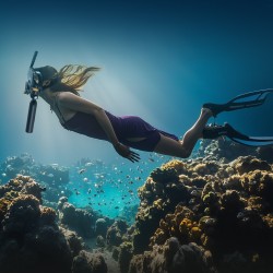 Kannettava alumiini 6061 sukellussäiliö 0,5 l 20 MPa musta 10 m maksimisyvyys