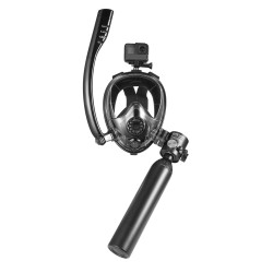 Kannettava alumiini 6061 sukellussäiliö 0,5 l 20 MPa musta 10 m maksimisyvyys