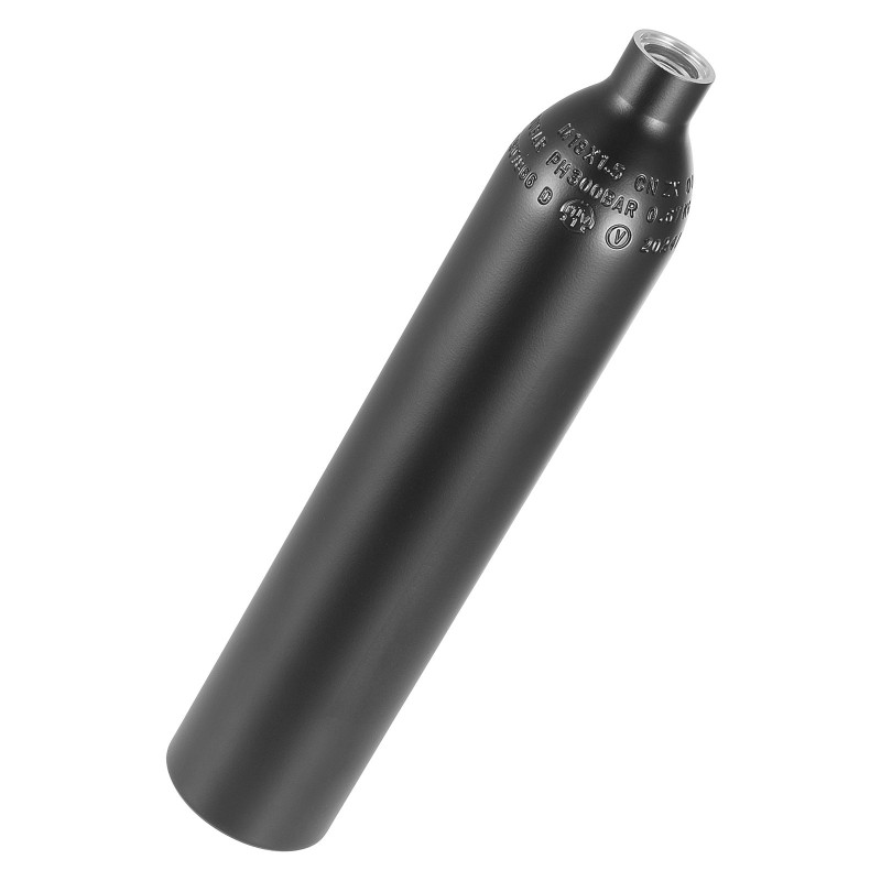 Sukelluspullo alumiini 6061 0,5 l kannettava lyhyisiin sukelluksiin käsipumpulla