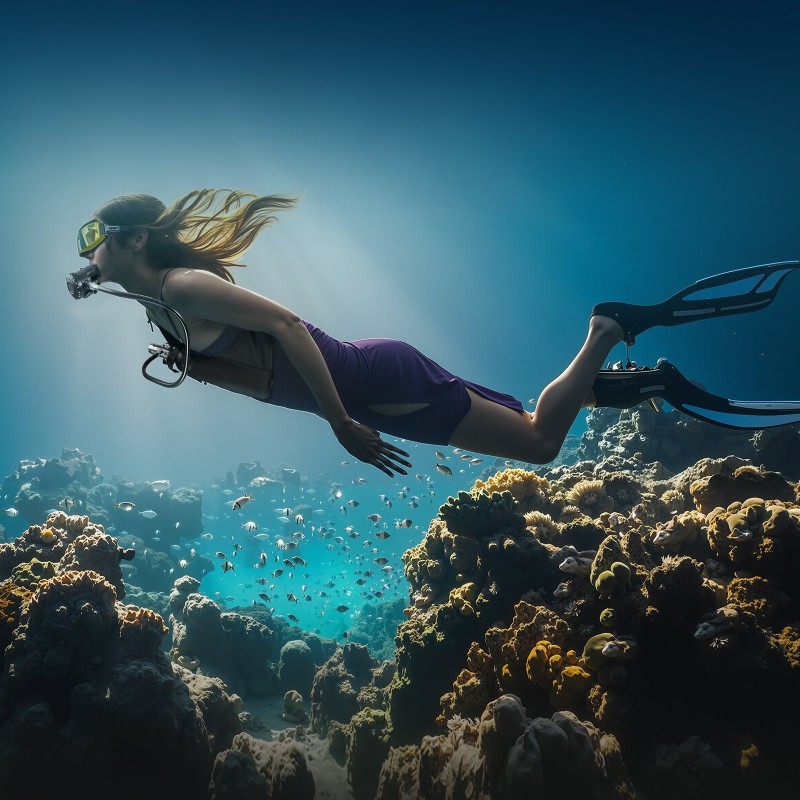 Sukelluspullo yhden litran alumiininen kannettava snorklaukseen ja lyhyisiin sukelluksiin