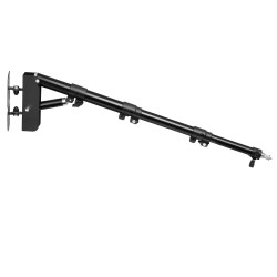 Seinäkiinnitteinen rautainen kolmiorakenteinen puomi 500–1100 mm kantavuus 1–3 kg