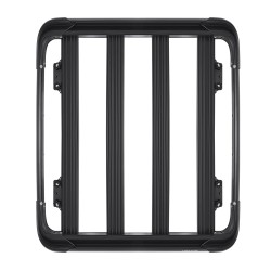 Kattotelineen tavarakori alumiini ja muovi 120 x 100 cm 68 kg