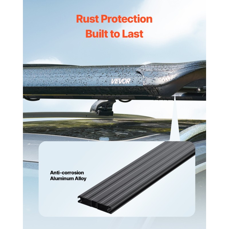 Kattotelineen tavarakori alumiini ja muovi 120 x 100 cm 68 kg