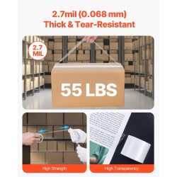 Läpinäkyvä pakkausteippi akryyliliimalla 47,8 mm 22,86 m 6 rullaa