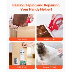 Läpinäkyvä pakkausteippi 12 rullaa 59,4 m 47,8 mm akryyliliima