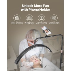 LED-lattiavalaisin puolikuun muotoinen alumiinijalusta 40W 3000–7000K kosmetologille