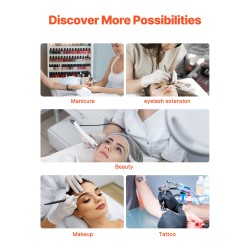 Pöytävalaisin alumiiniseosrunko puolikuun muotoinen musta säädettävä värilämpötila 3000–6000K kauneustyöhön