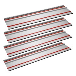 Alumiininen ohjainkiskosarja 4 kpl 699 mm 3 liitintä leikkuupituus 2794 mm