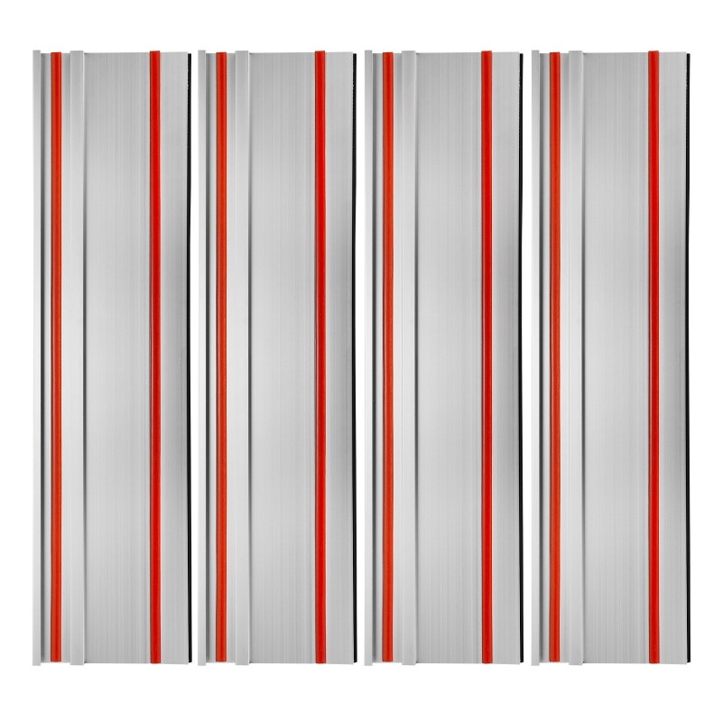 Alumiininen ohjainkiskosarja 4 kpl 699 mm 3 liitintä leikkuupituus 2794 mm