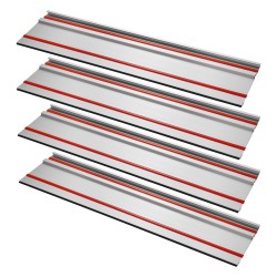 Alumiininen ohjainkiskosarja 4 kpl 699 mm 3 liitintä leikkuupituus 2794 mm