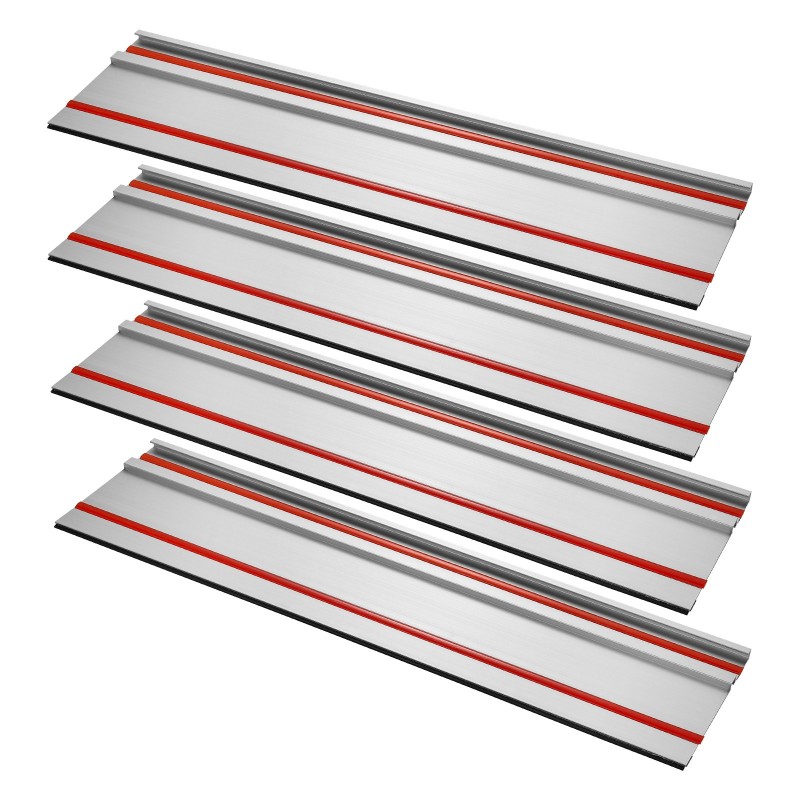 Alumiininen ohjainkiskosarja 4 kpl 699 mm 3 liitintä leikkuupituus 2794 mm