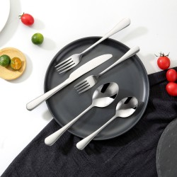 Ruokailuvälinesetti 30-osainen 18/0-ruostumatonta terästä 6 hengelle peilikiillotettu