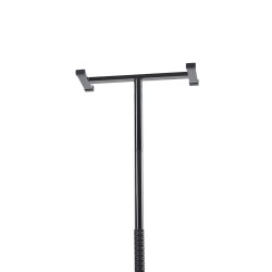 Lattia katto turvatanko säädettävä musta hiiliteräs alumiiniseos 2140 3050 mm 136 kg