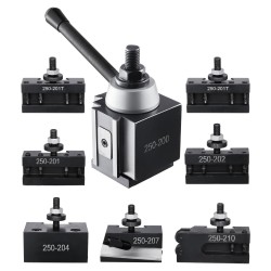 Pikavaihtoinen sorvin työkalupidinsarja kahdeksanosainen teräs 254–381 mm kääntöhalkaisija