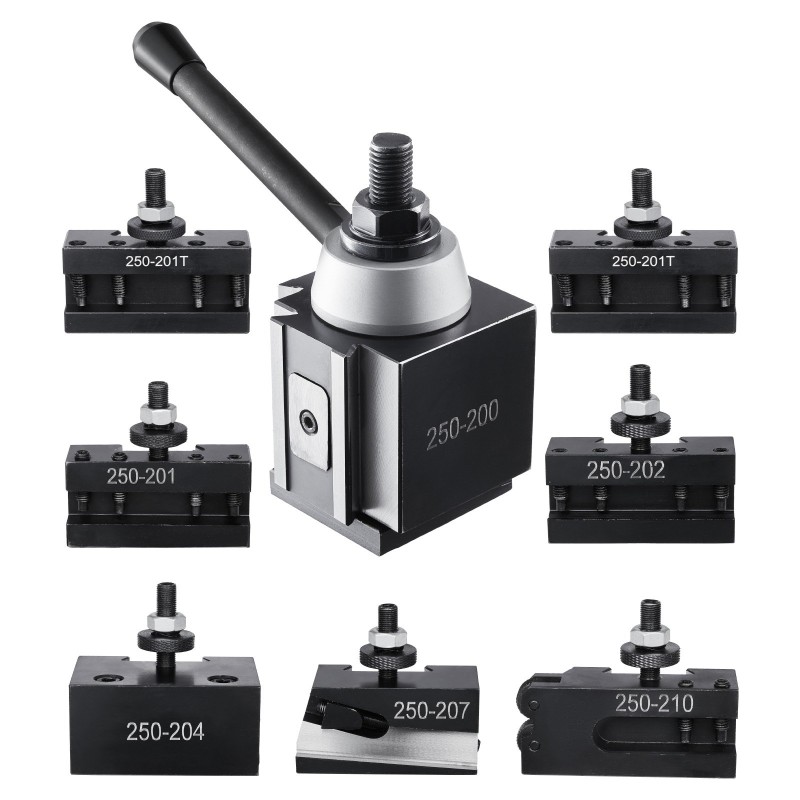 Pikavaihtoinen sorvin työkalupidinsarja kahdeksanosainen teräs 254–381 mm kääntöhalkaisija