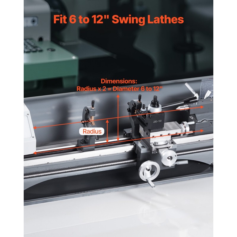 Pikavaihtotyökalupidinsarja 6-osainen teräksinen 6–12 tuuman kärkikorkeudelle
