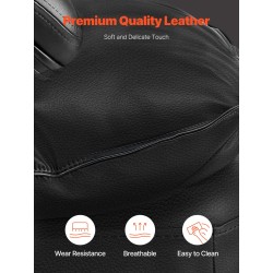 Työtuoli korkeaselkäinen PU-nahkainen säädettävä jalkatuki lannerangan tyyny 181 kg