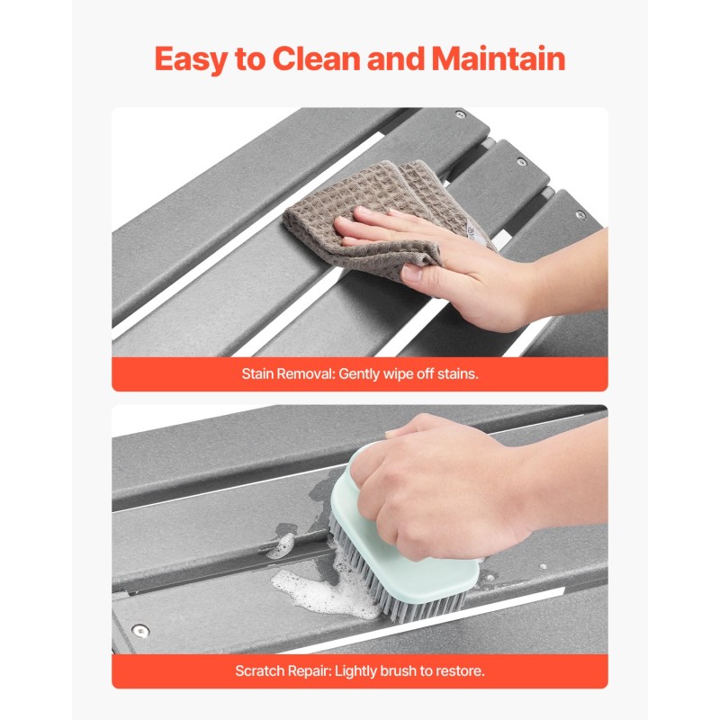 Taitettava jalkarahi korkeatiheyksisestä polyeteenimuovista harmaa 377 mm ulkokäyttöön