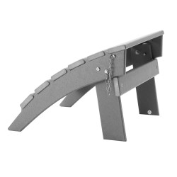 Taitettava Adirondack rahi HDPE muovi 330 mm korkeus harmaa ulkokäyttöön