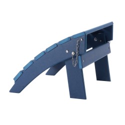 Taitettava Adirondack jalkatuki HDPE muovi sininen korkeus 330 mm