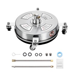 Painepesurin pintapesuri 14 tuuman ruostumaton teräs 4 pyörää betonille terasseille patioille