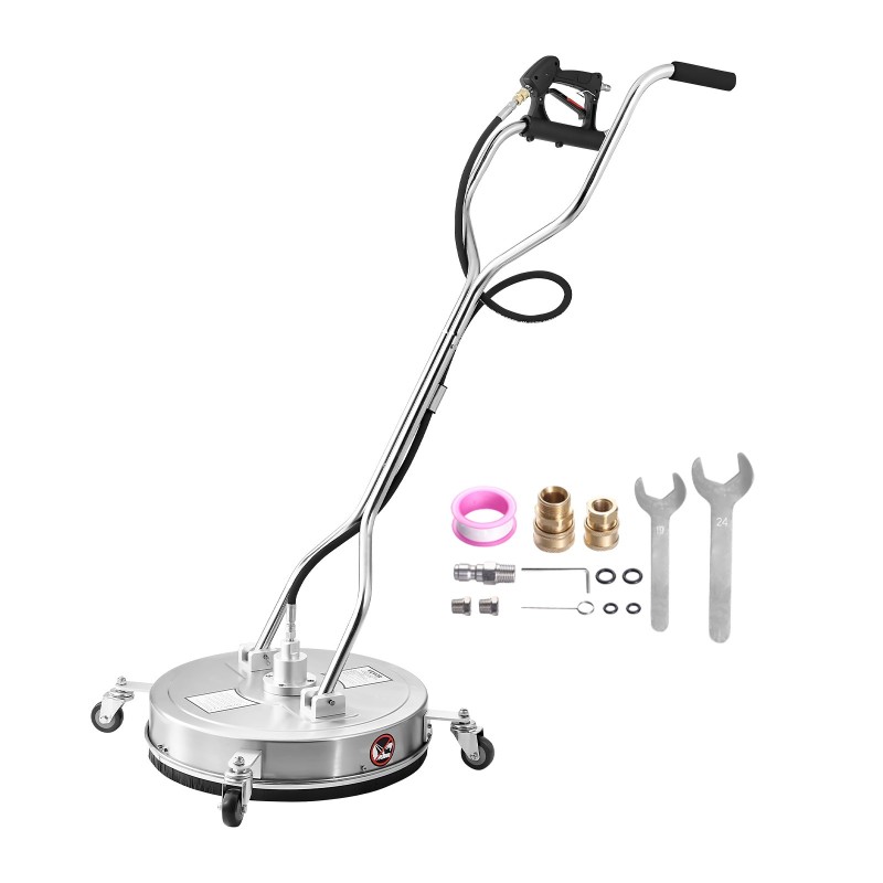 Pyörivä 20-tuumainen ruostumaton teräs puhdistussuutin painepesuriin kaksoissuutin 3/8 pikalukitusliitin