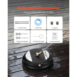 Pintapesuri painepesuriin 15-tuumainen 304-ruostumaton teräslevy 4 pyörää