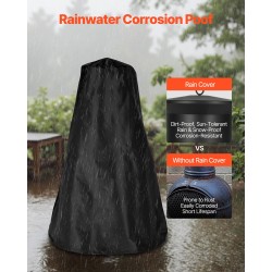 Pallomainen ulkotakka Q235B-teräs 22-tuumainen musta grilli ja lämmitystakka