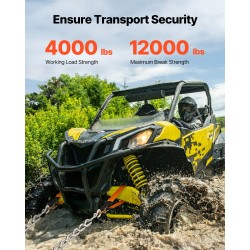 Akseliliinat 45-teräs ja polyesteri 5,08 x 97,54 cm 4 kpl ajoneuvojen kiinnitykseen