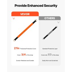 Akseliliinat 45-teräs ja polyesteri 5,08 x 97,54 cm 4 kpl ajoneuvojen kiinnitykseen