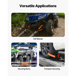 Akseliliinat 45-teräs ja polyesteri 5,08 x 97,54 cm 4 kpl ajoneuvojen kiinnitykseen