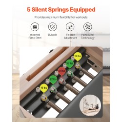 Puinen Pilates-reformerikone kaksinkertaisella vastuksella kotikuntosalille 2430x730x1990 mm
