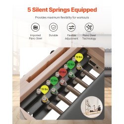 Puurunkoinen reformeri Pilates-harjoitteluun kotiin tai studioon 2400x735x1990 mm