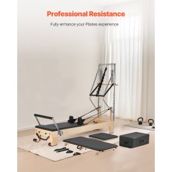 Puurunkoinen reformeri Pilates-harjoitteluun kotiin tai studioon 2400x735x1990 mm